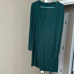 Madewell Teal Long Sleeve Dress